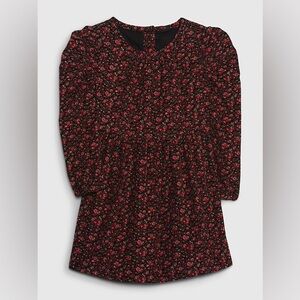 Gap kids Toddler Puff Floral print Corduroy Dress NWT